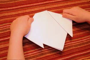 فواید اوریگامی برای کودکان - ساخت اوریگامی سگ مرحله ۲