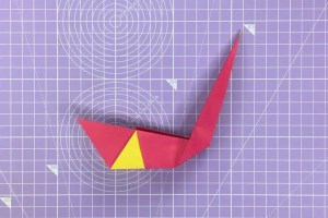 فواید اوریگامی برای کودکان - اوریگامی قو مرحله ۵