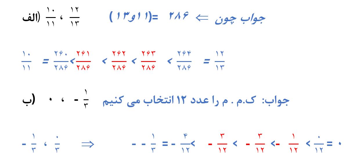 پاسخ سوال 3 تمرین صفحه 22 ریاضی نهم