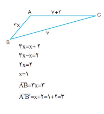پاسخ سوال 3 فعالیت صفحه 90 ریاضی هشتم