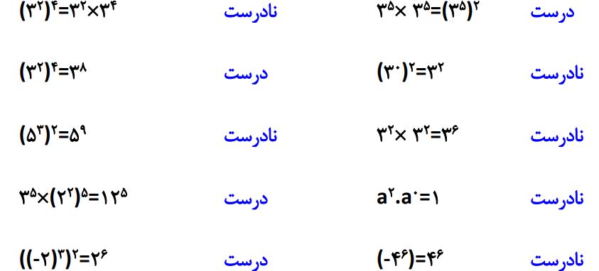 پاسخ سوال 2 کار در کلاس صفحه 103 ریاضی هشتم