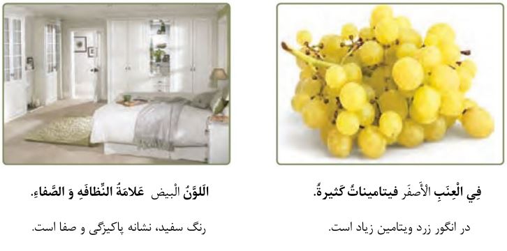 پاسخ تمرین دوم صفحه 118 عربی نهم