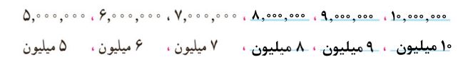 پاسخ سوال 3 تمرین صفحه 5 ریاضی پنجم