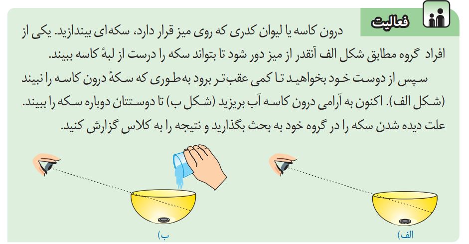 فعالیت صفحه 138 علوم هشتم